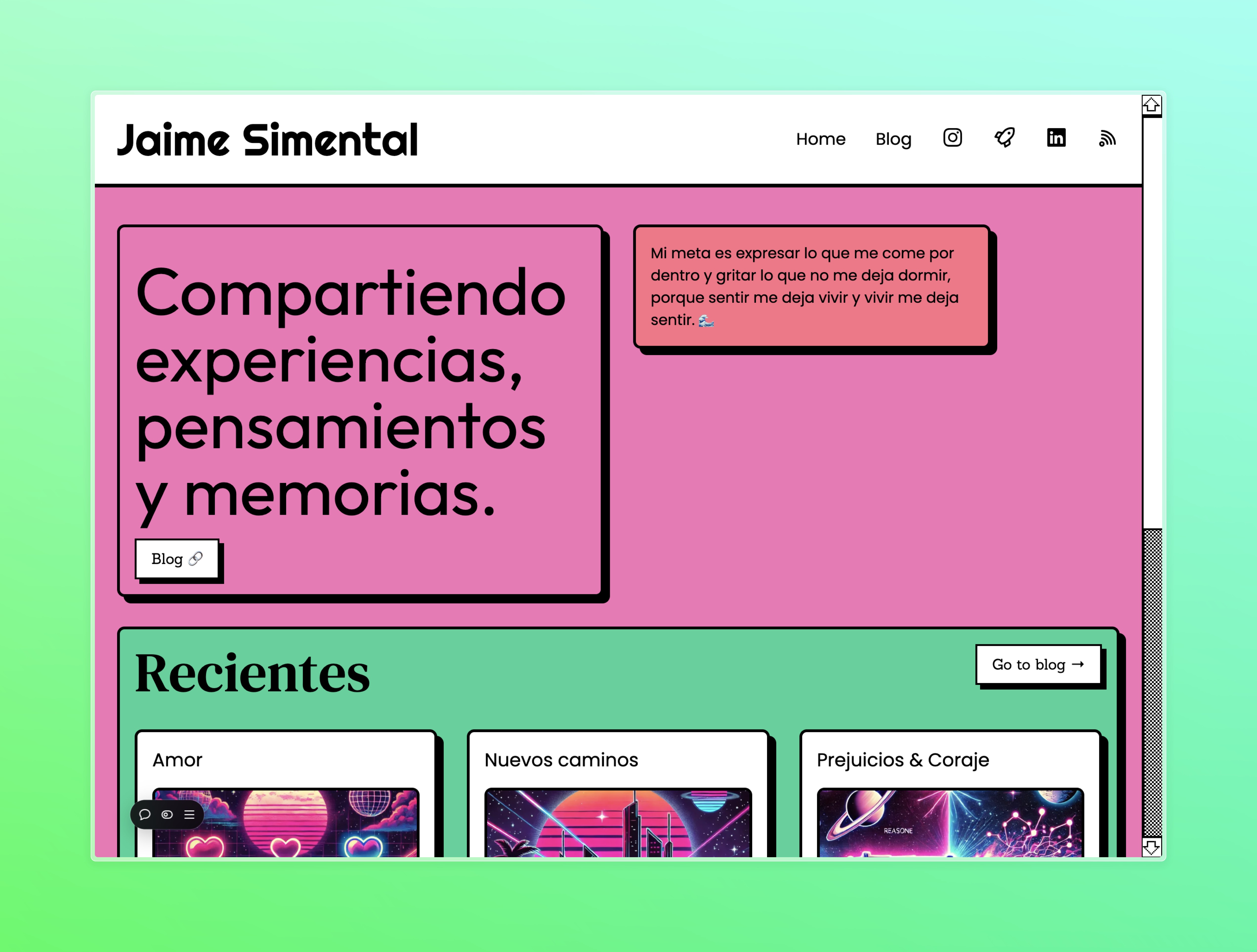 An image of the Blog project.